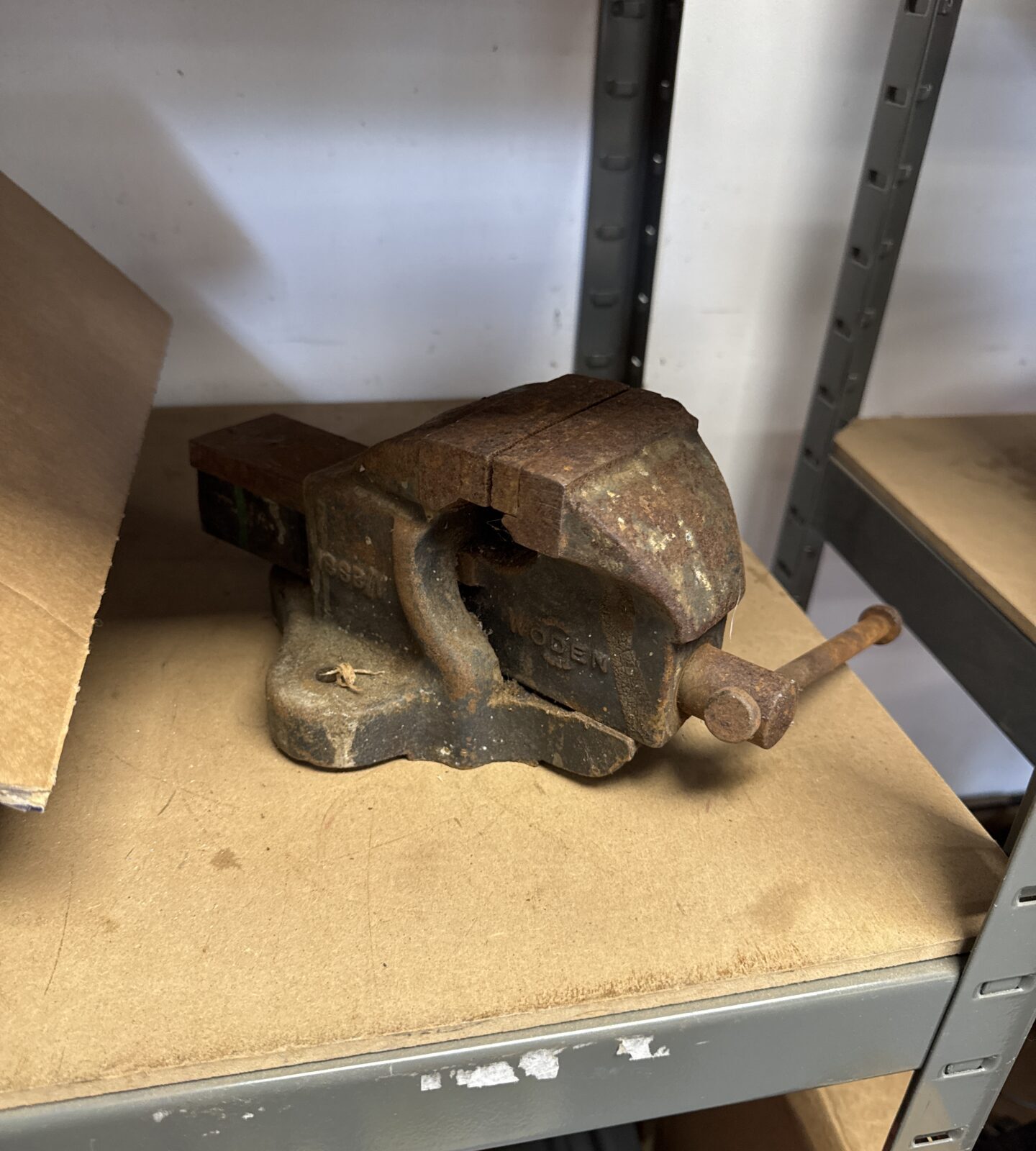 Small woden bench vice