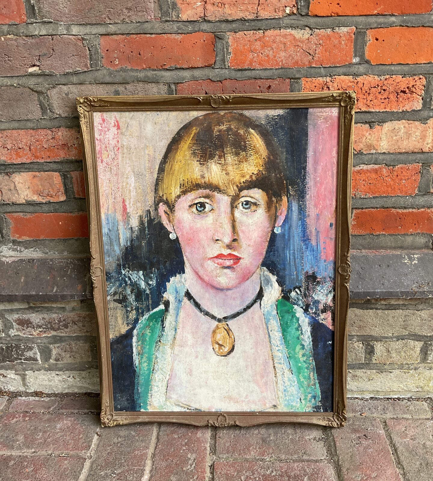 after manet oil on board portrait of a young woman
