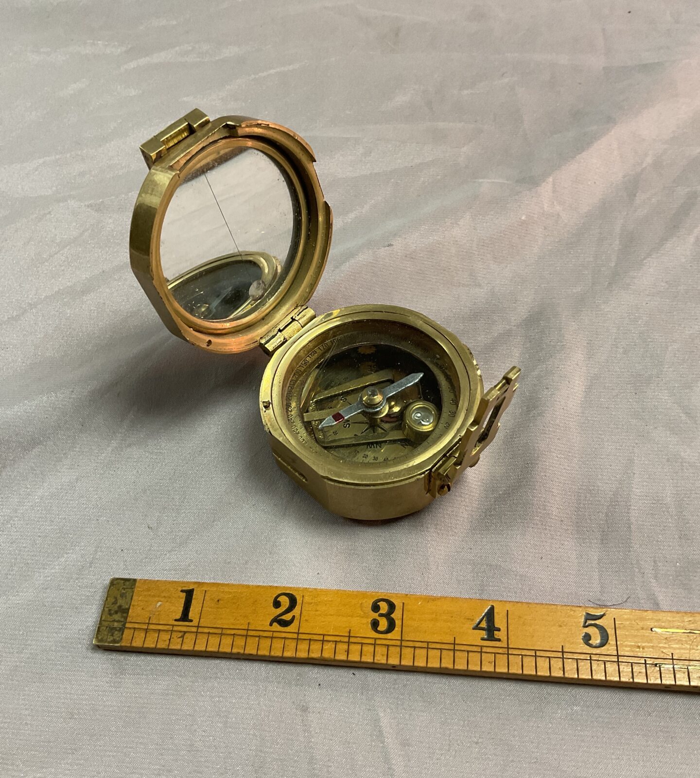 Vintage brass Stanley London Compass