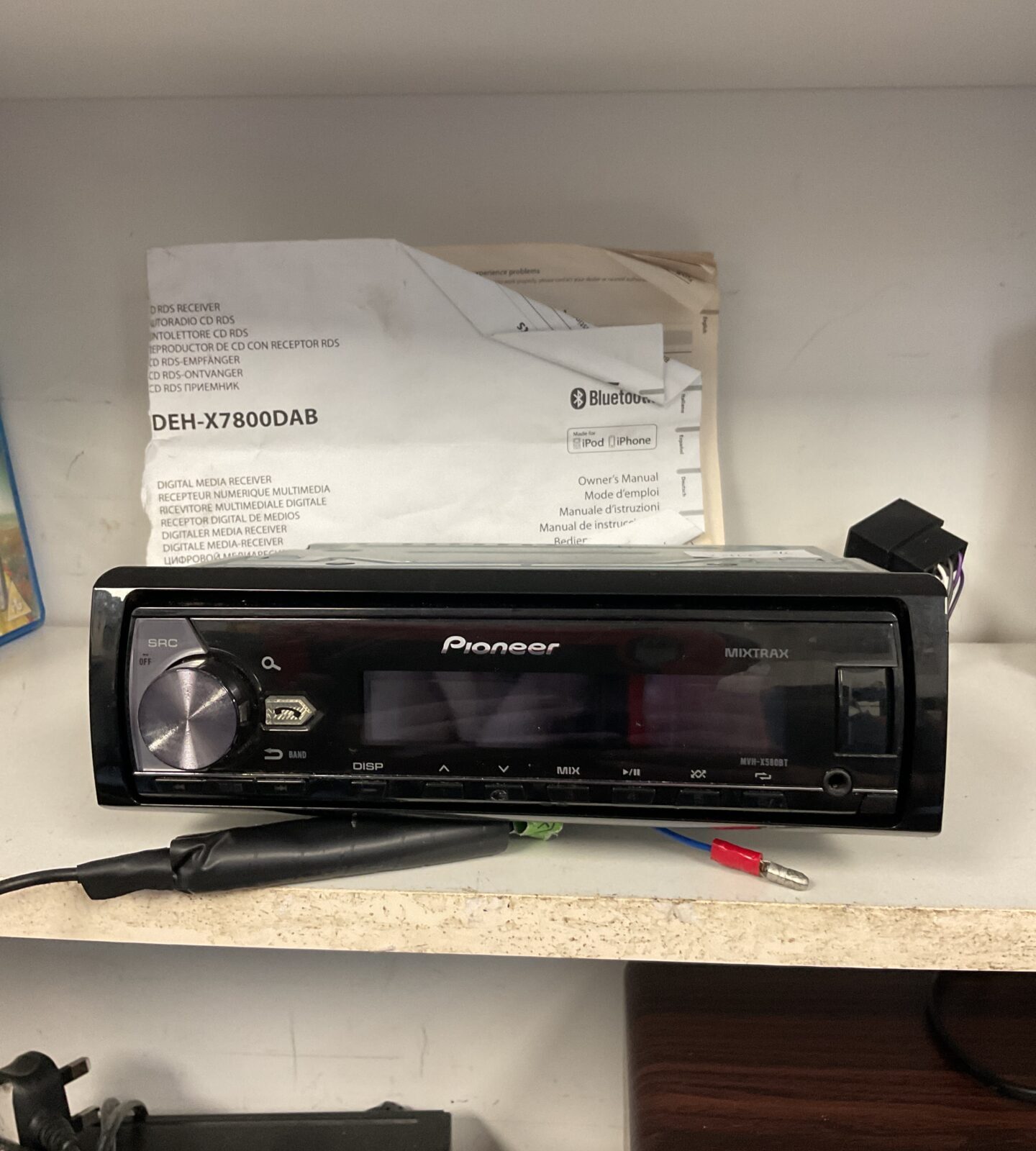 Pioneer mvh-x580bt car stereo