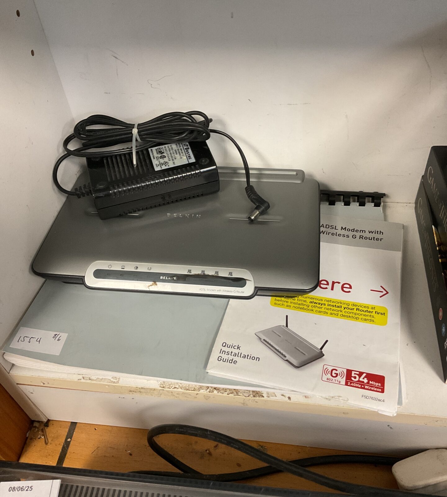 Belkin adsl modem with wireless g router