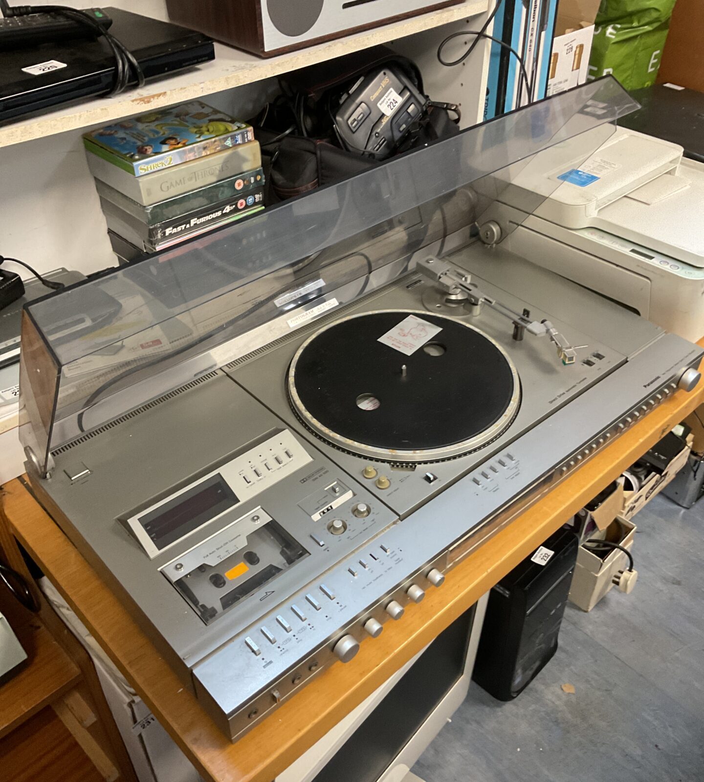 Panasonic sg-6000 music center with direct drive turntable