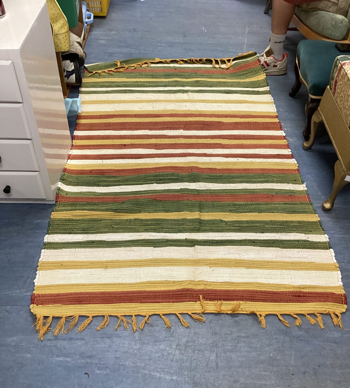 Stow green multi coloured rug 150 x 170cm