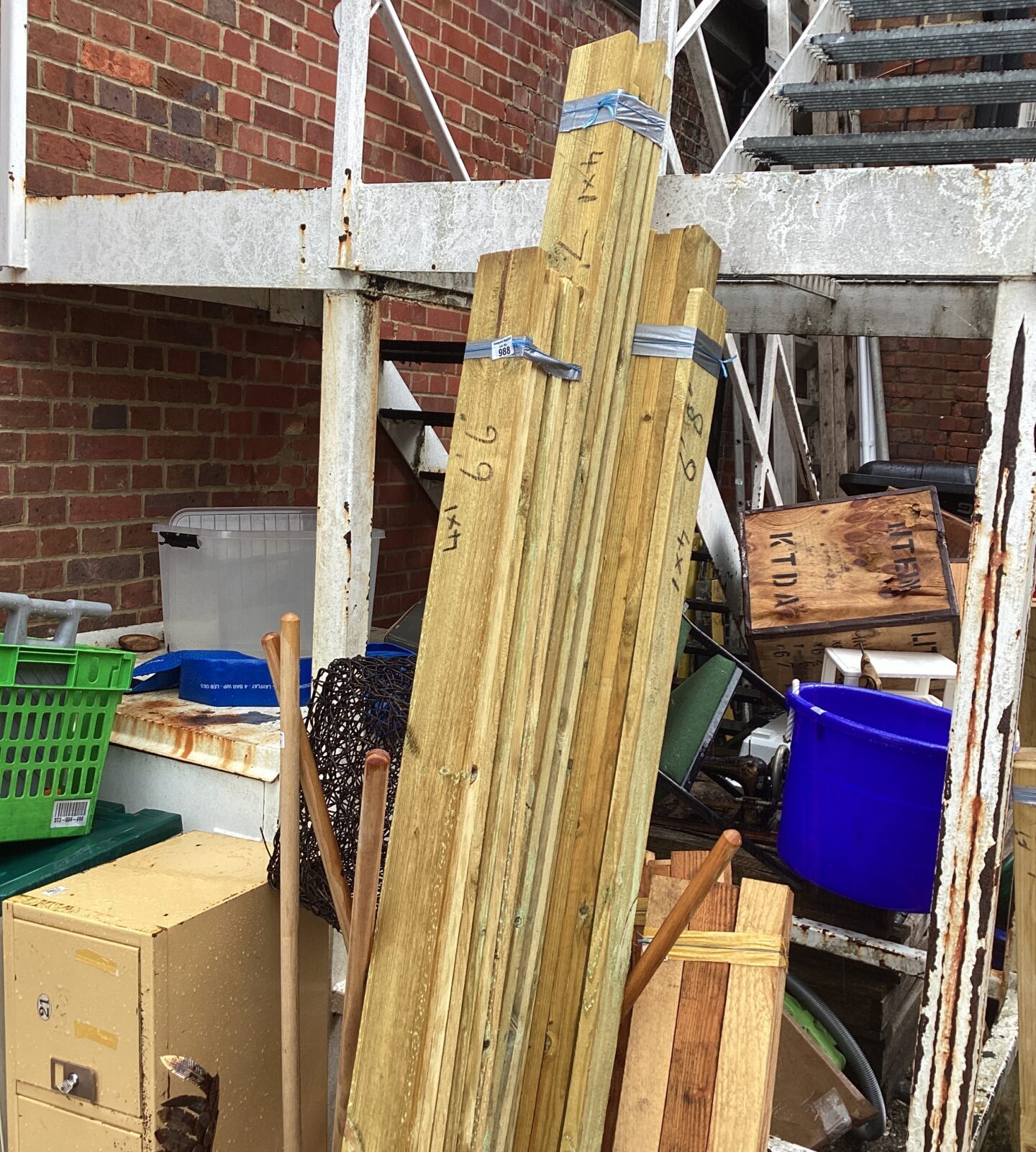 Three bundles of 6’6” timber