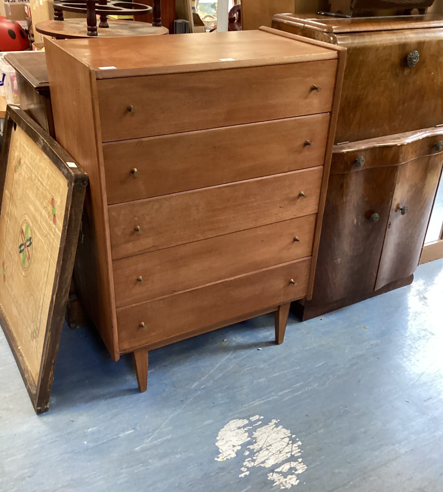 mid century A. Younger Ltd Teak chest of Drawers