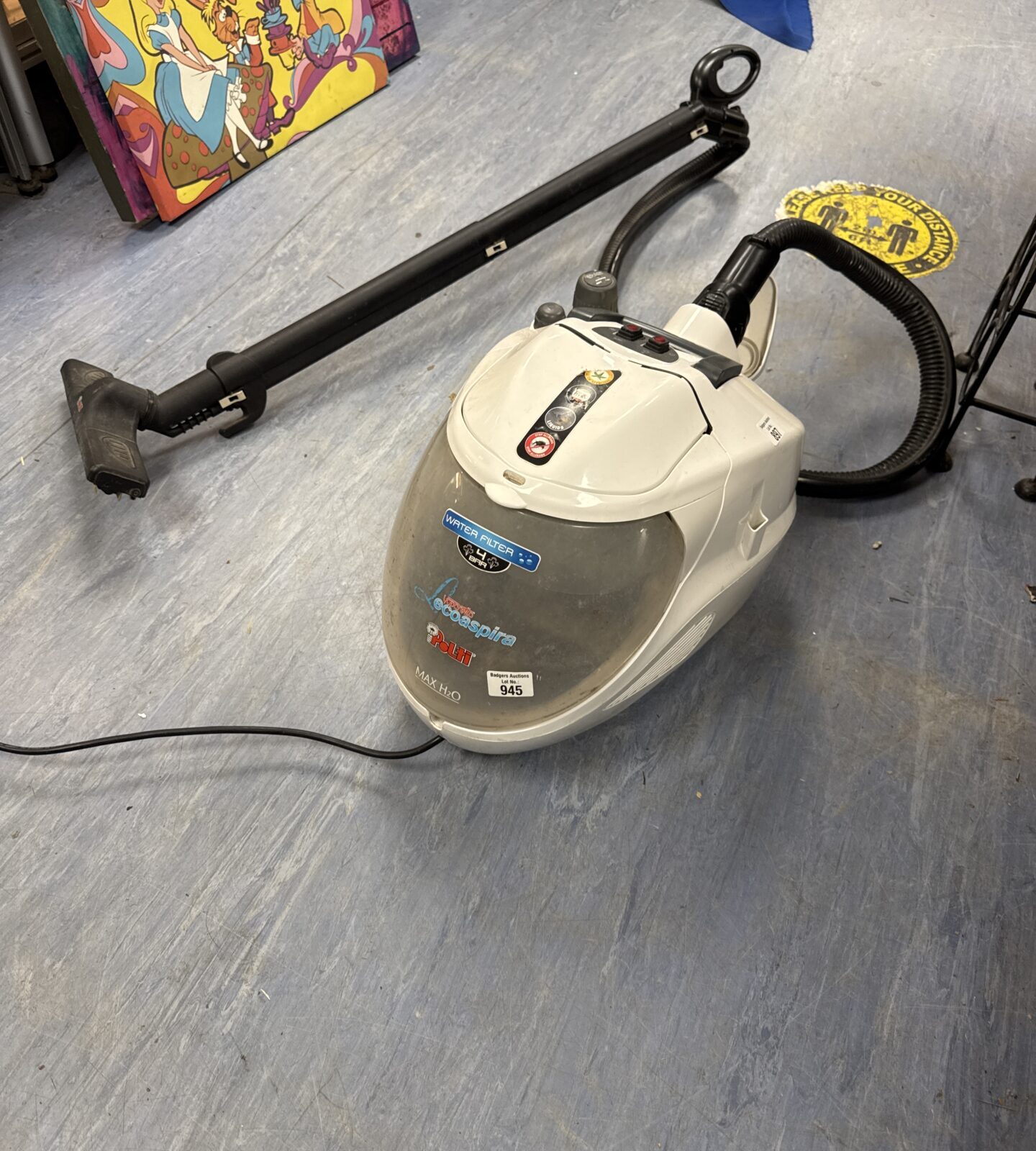 Vaporetta ecoaspira polti carpet cleaning machine - powers on, untested further