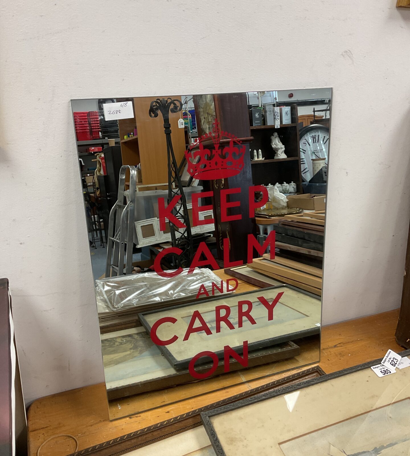 Keep calm & carry on mirror