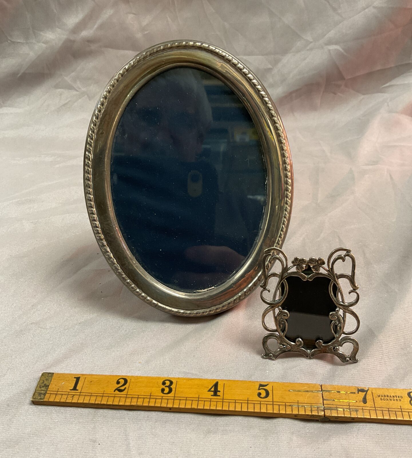 Two Sterling Silver Photograph frames