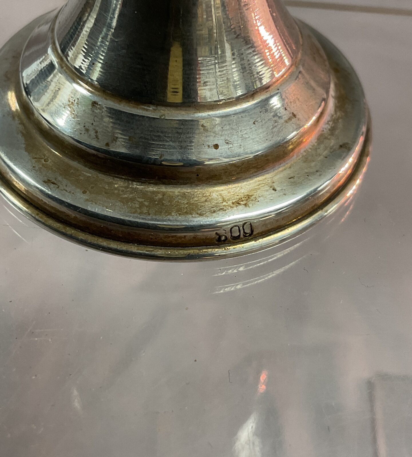 Antique 800 silver kiddush cup circa 1900 37.8g - Image 2