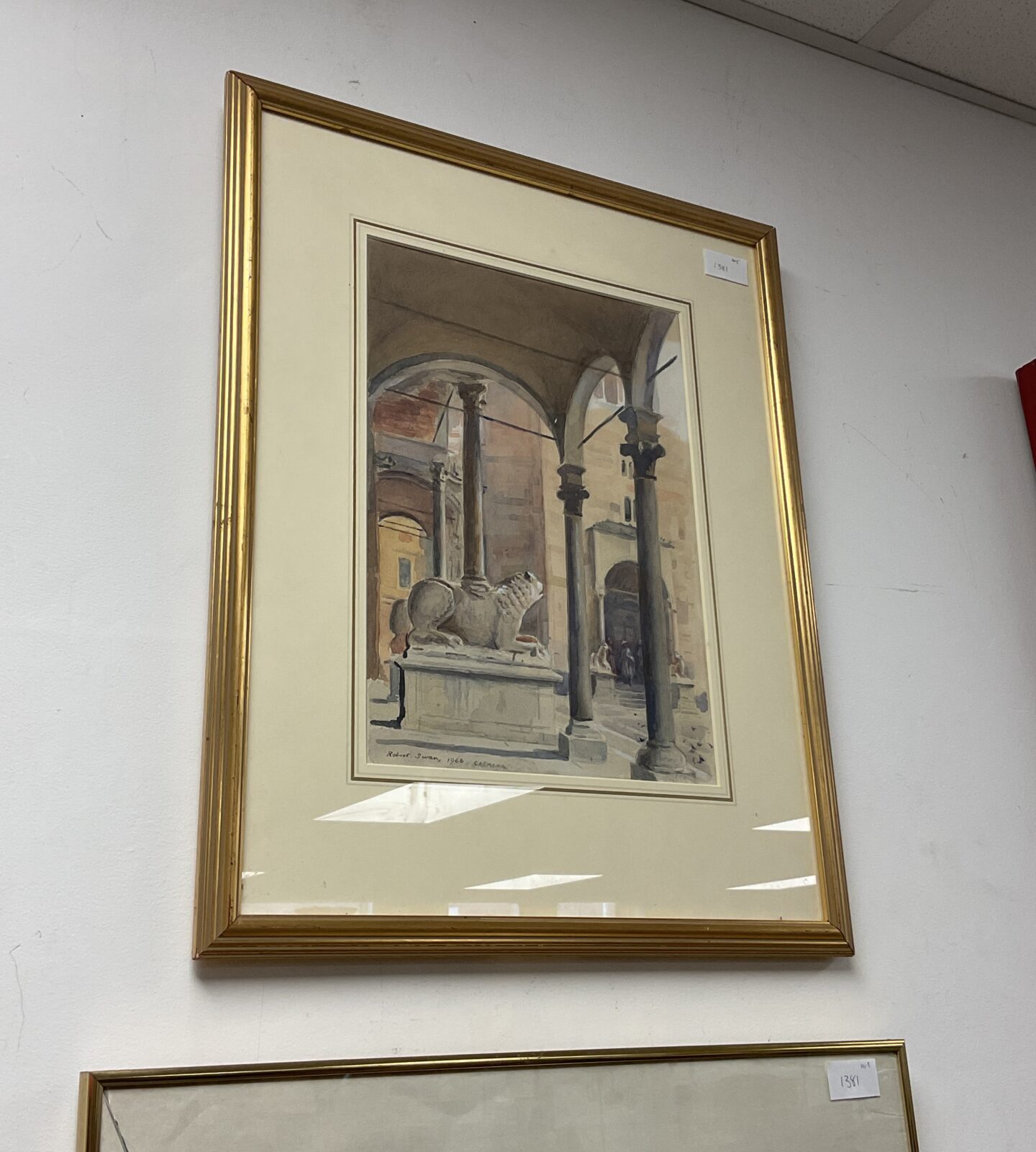 Robert swan signed architectural watercolour