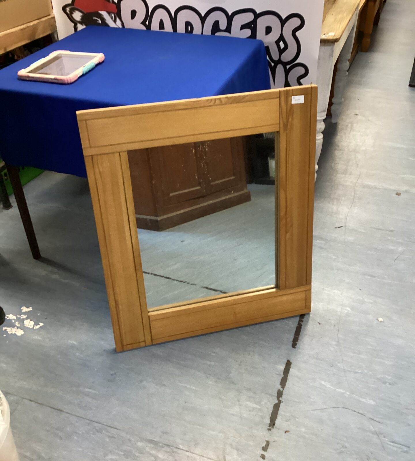 Chunky oak Framed mirror 80cm x 70cm