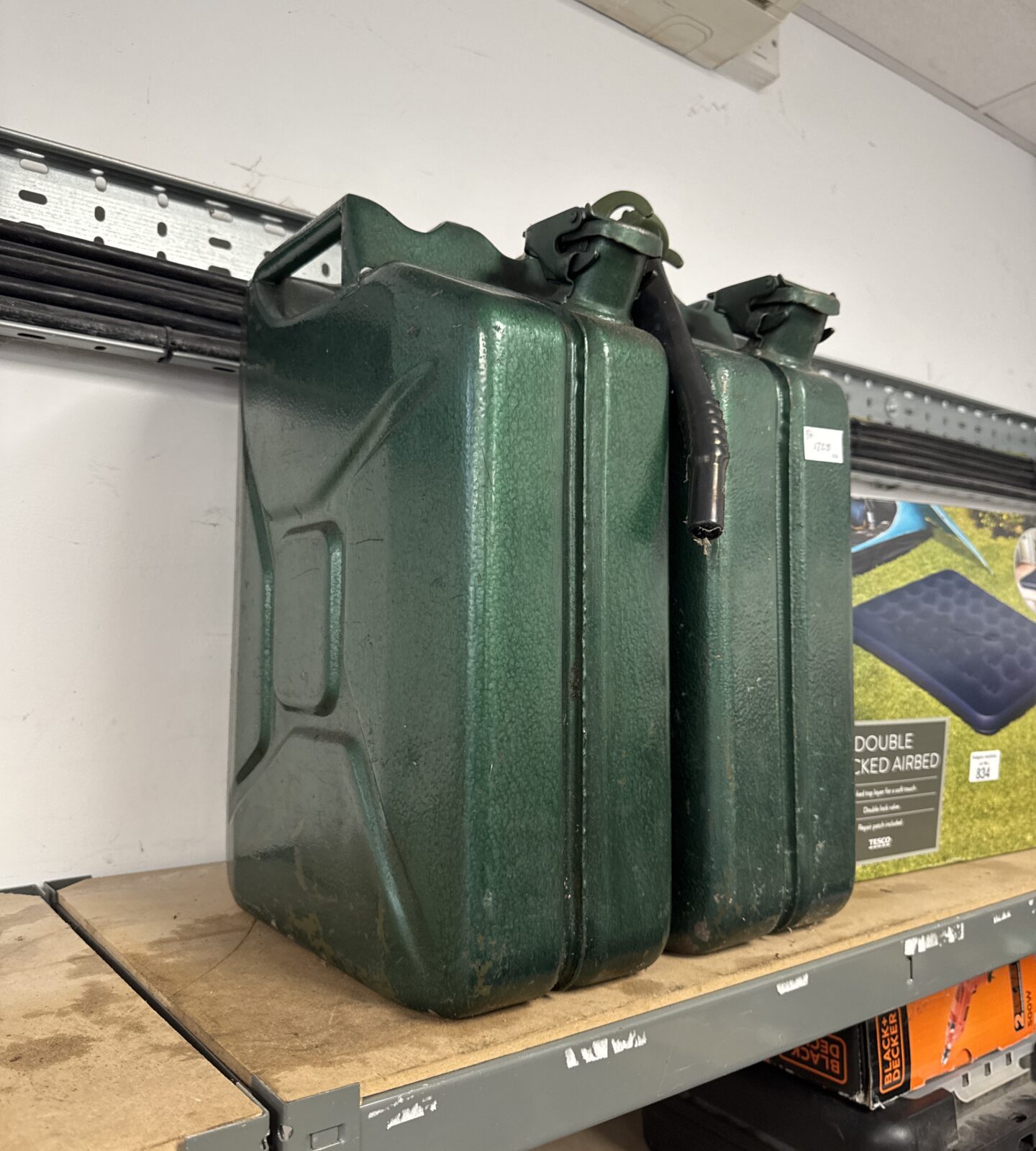 Two Jerry cans