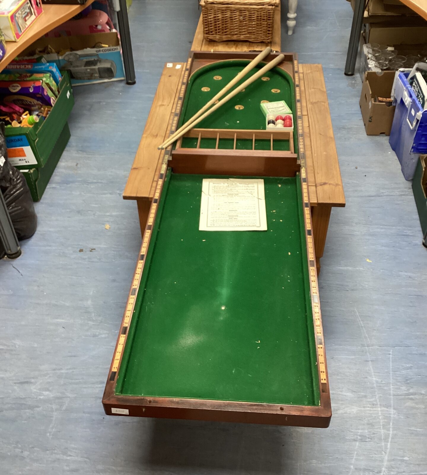 A W Gamage Ltd of London Antique Bagatelle Set