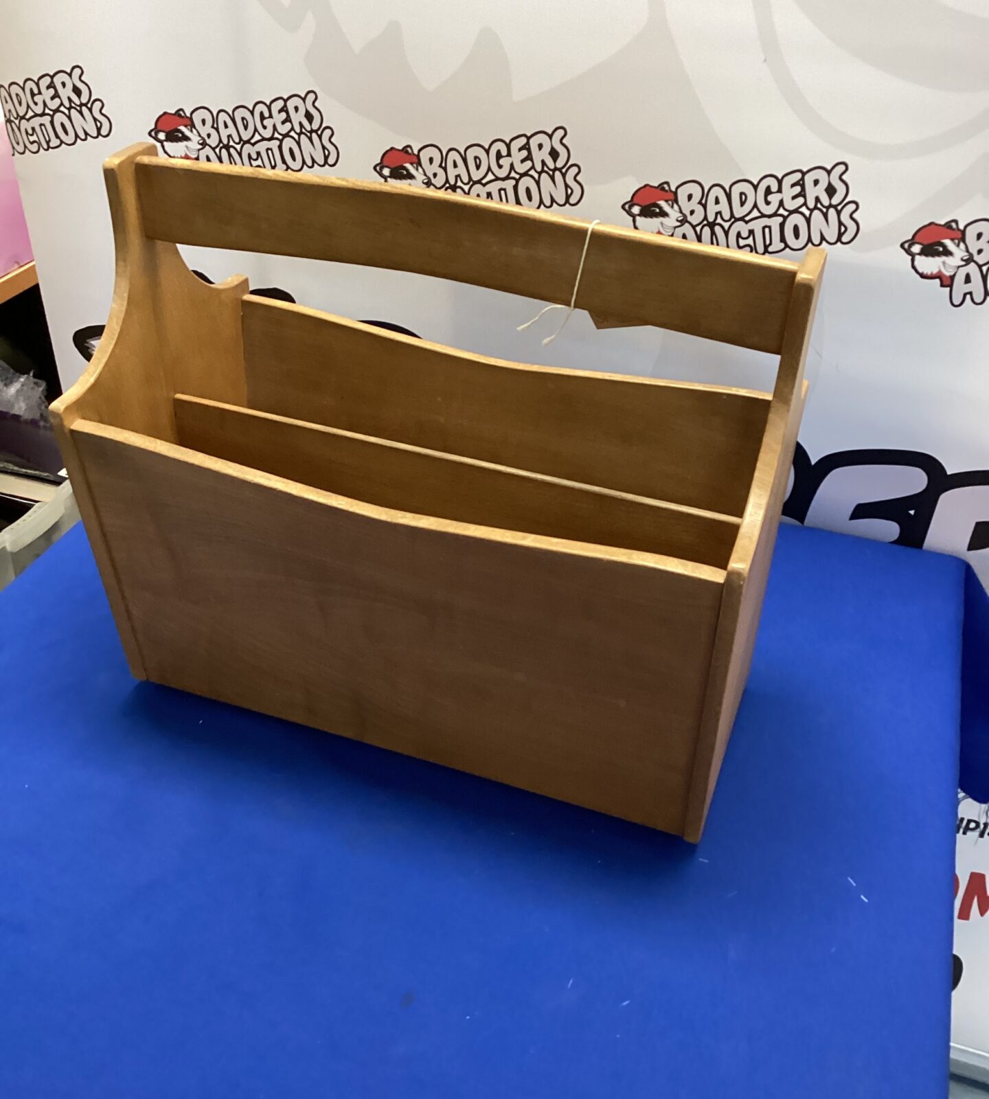 Sold Elm Ercol Magazine Rack