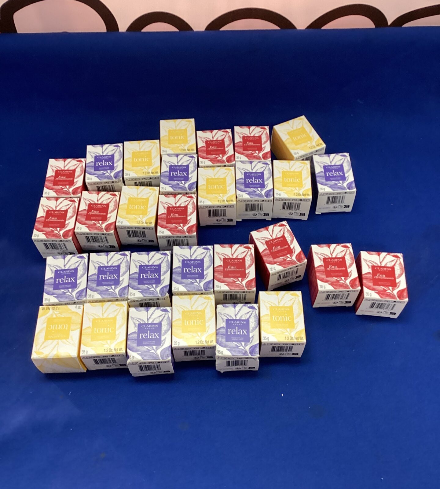Large lot of clarins armo scented candles