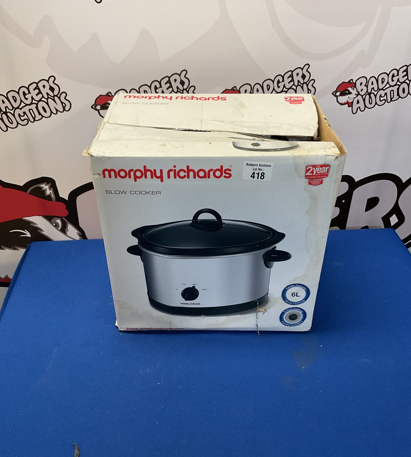 Boxed Morphy Richards slow cooker