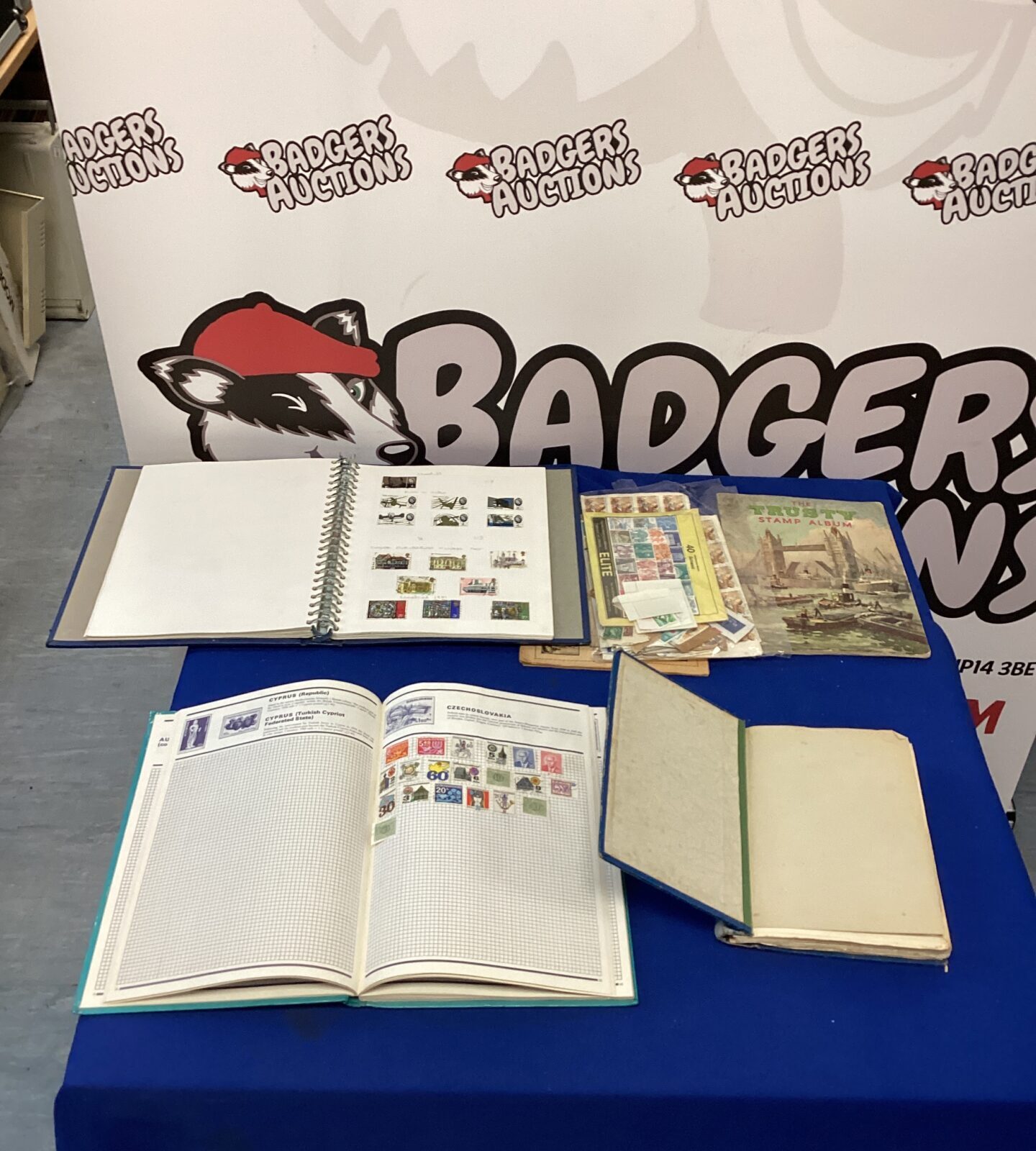 Quantity of stamp albums and stamps