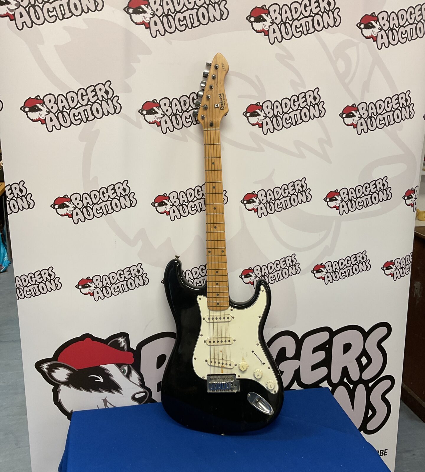 Black rockwood electric guitar