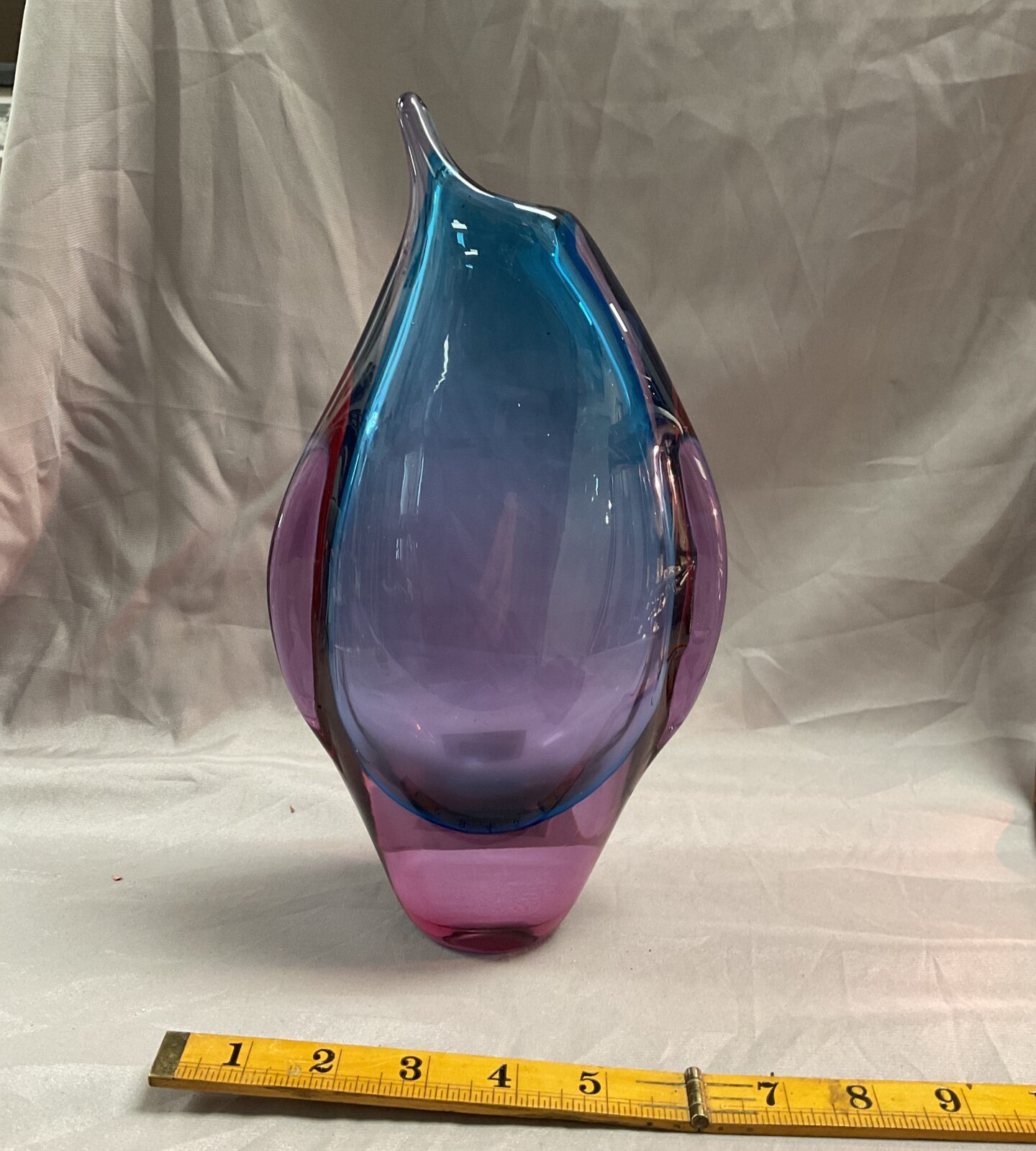 Vintage Murano Somerset style penguin vase Flávio polo hand blown vase