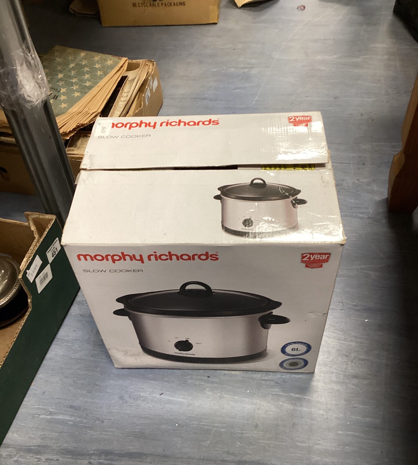 Boxed morphy richards slow cooker