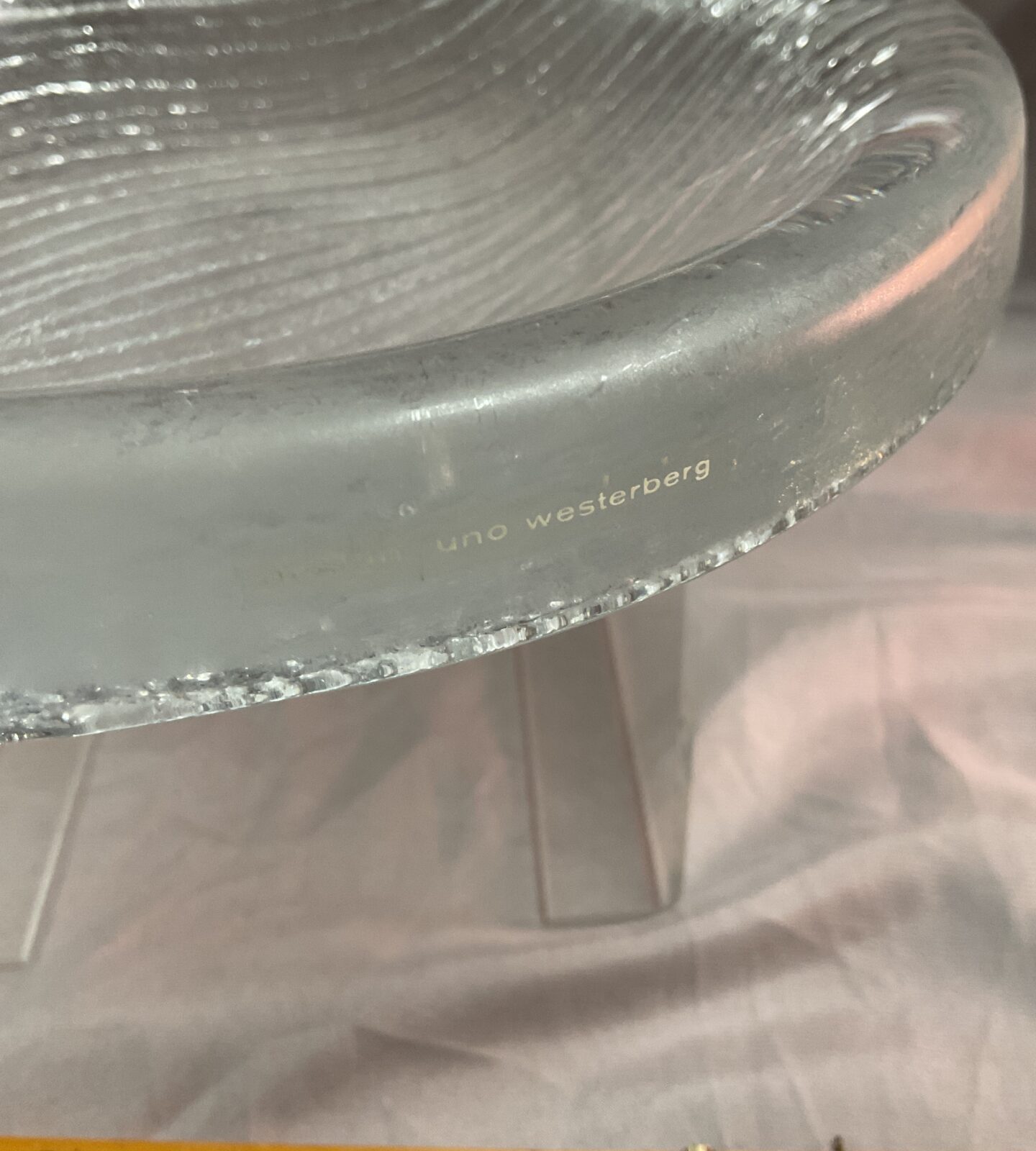 1970s Swedish uno westerburgh glass dish - Image 2