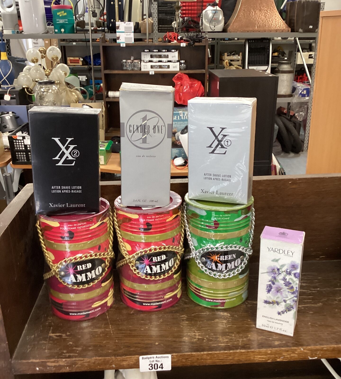 Selection of new Aftershaves and perfumes