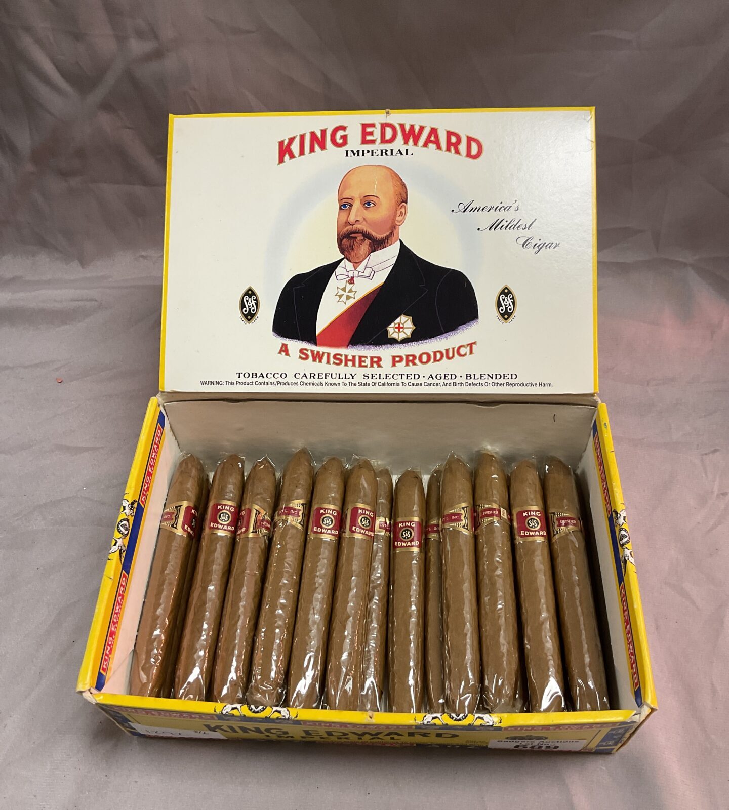 17 King Edward cigars in box
