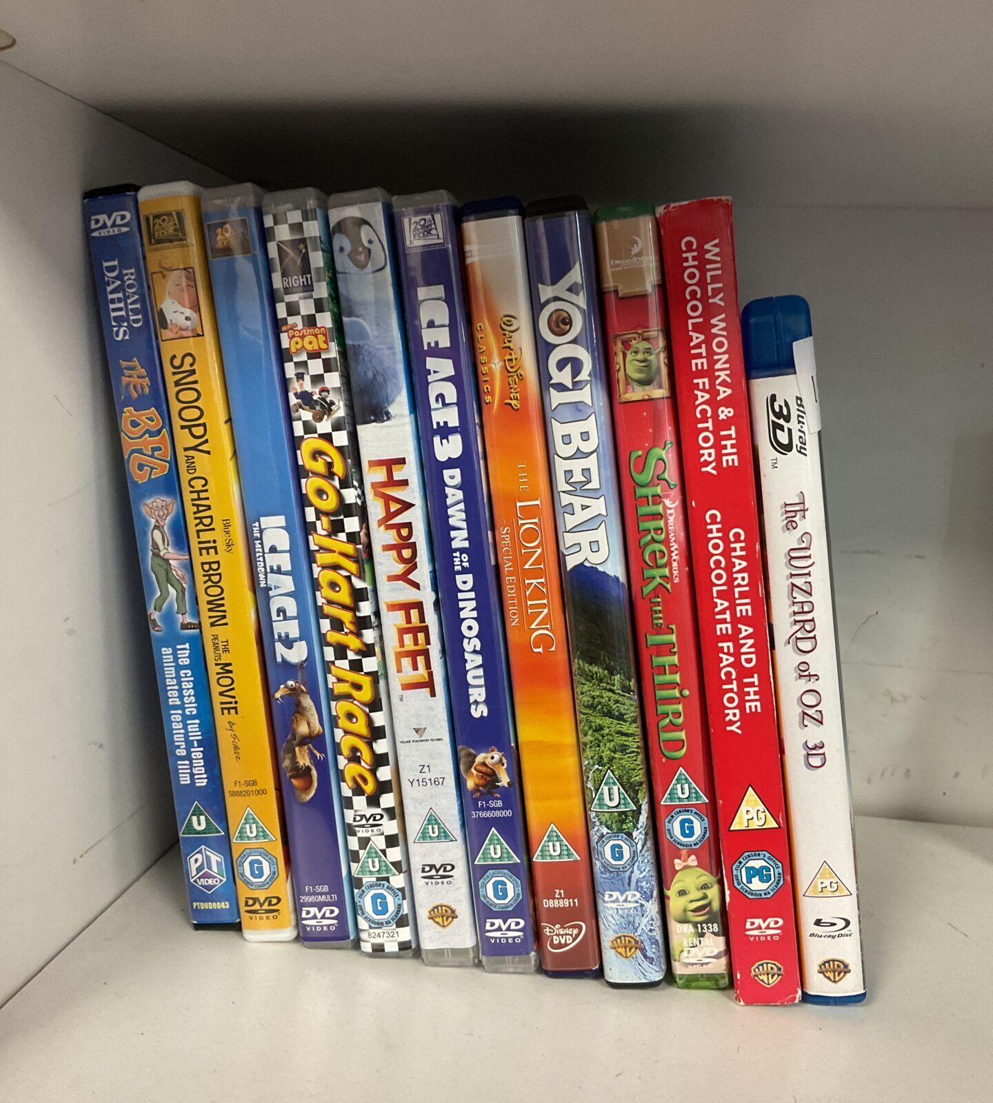 Bundle of childrens dvds including yogi bear