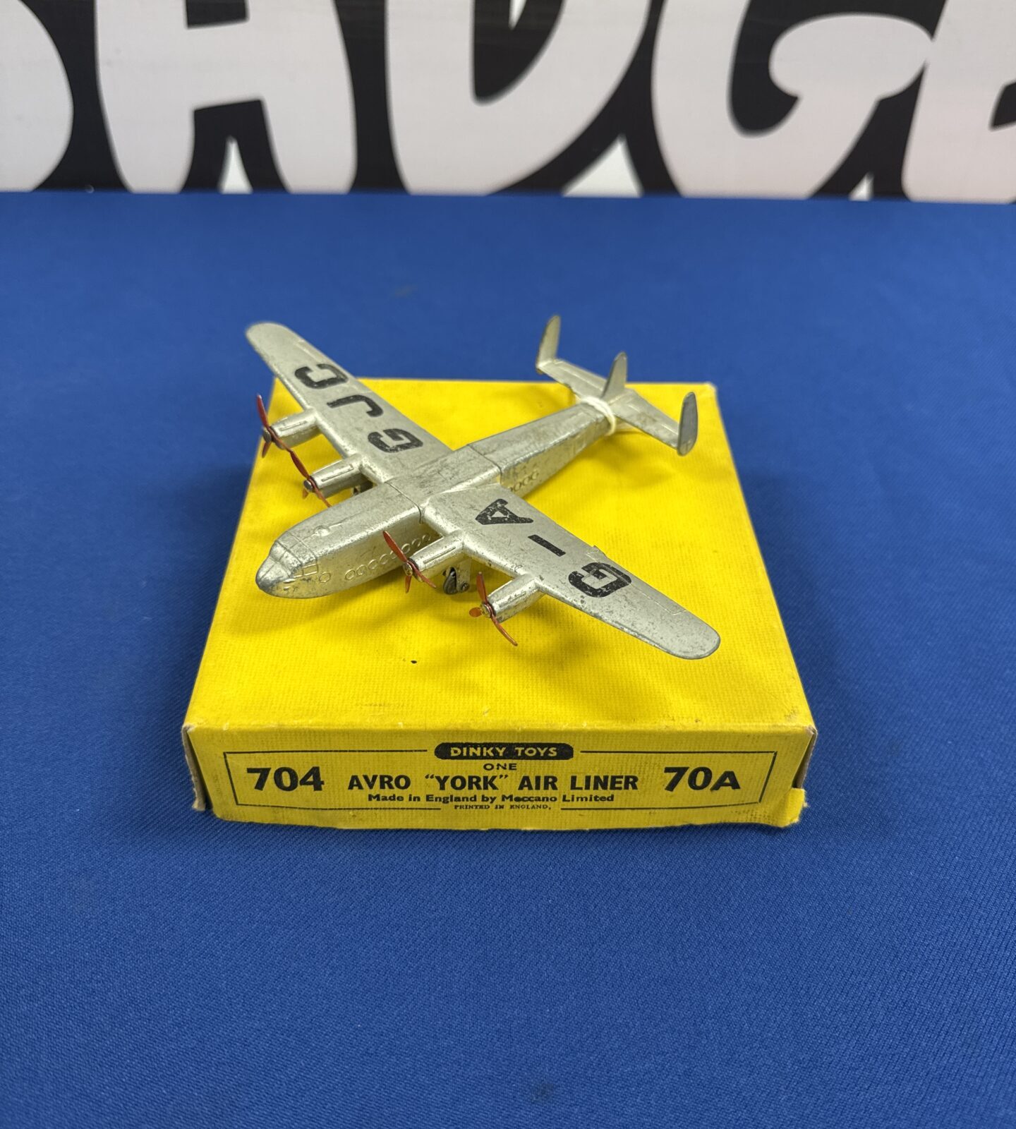 Vintage 1946-49 dinky avro York air liner 70a die cast model