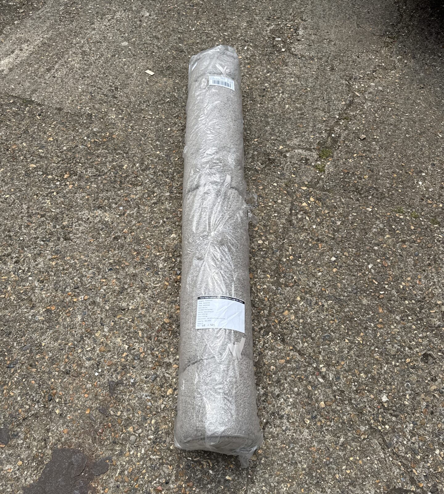 New in bag Tesco home teddy super soft mushroom rug grey 160cm x 230cm