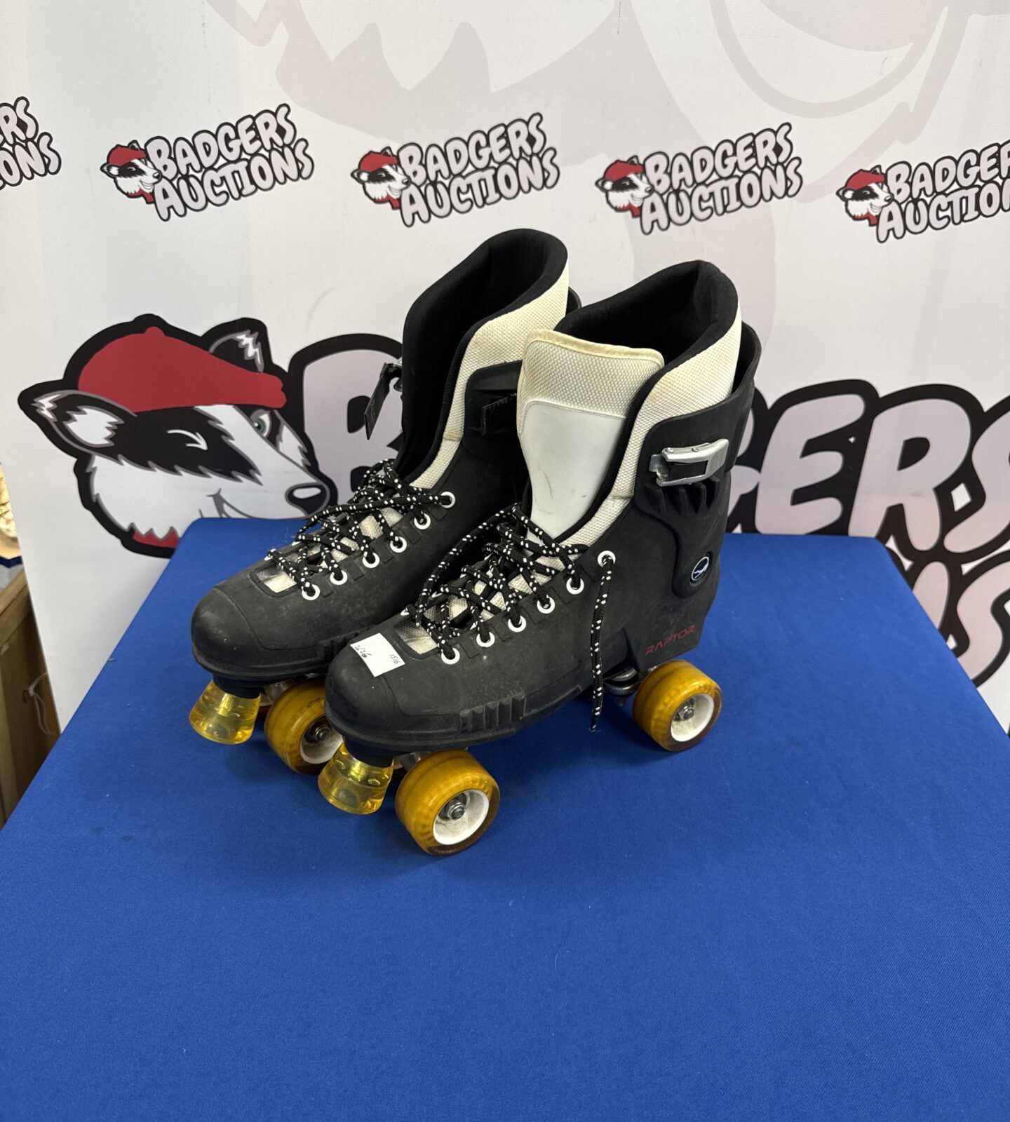 Pair of raptor sfr roller skates size 12