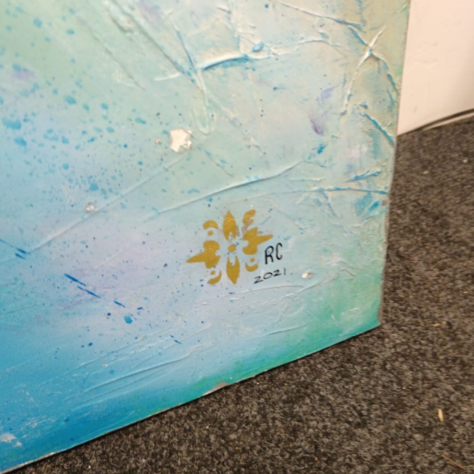 Original modern artwork signed RC 2021 - Image 2