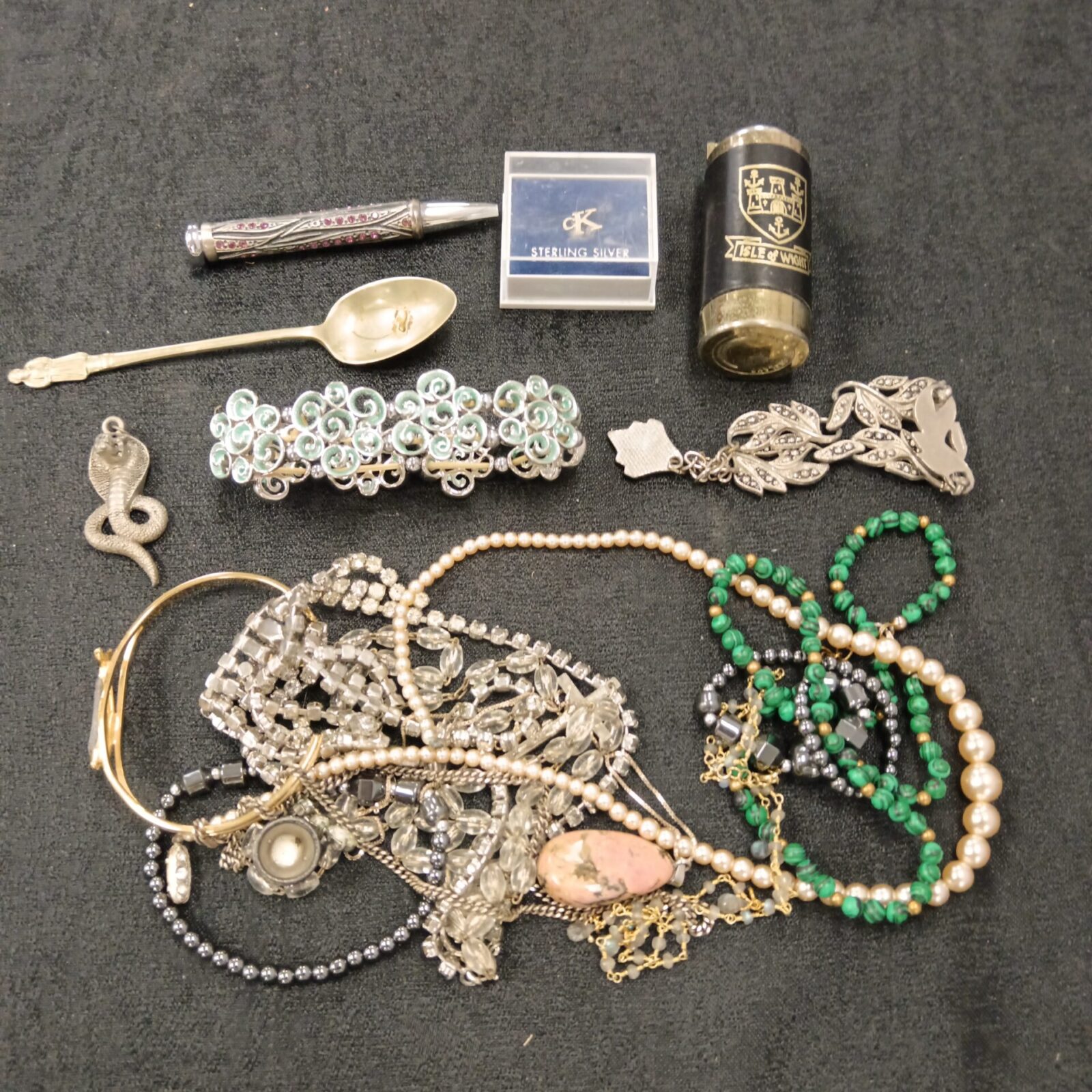 Tub of costume jewellery