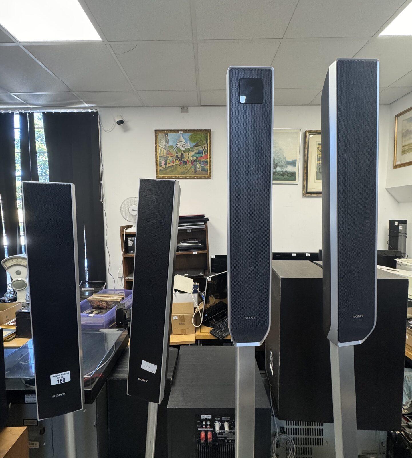 Set of 4 Sony Surround Sound Tower Speakers