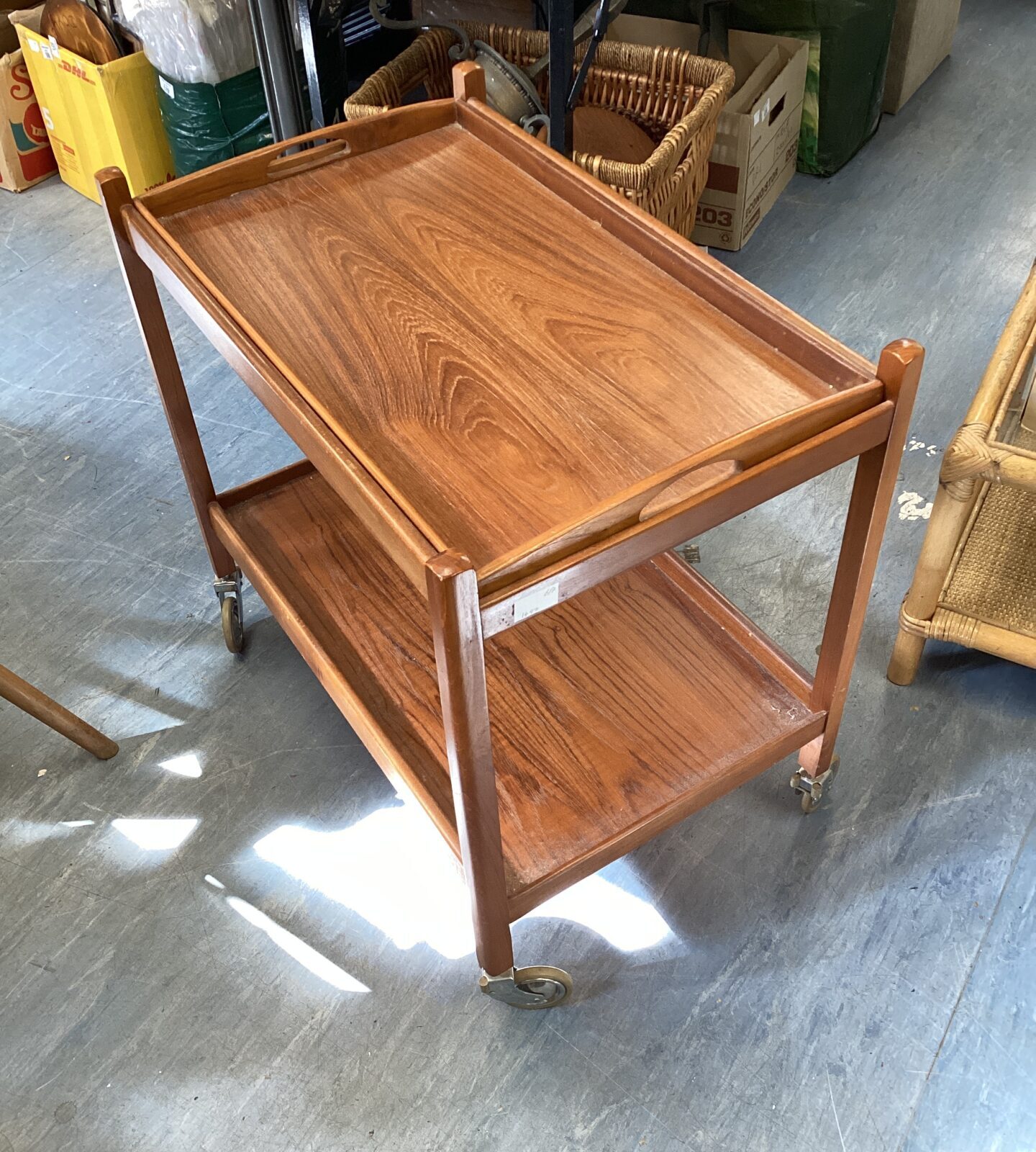 Vintage serving trolley
