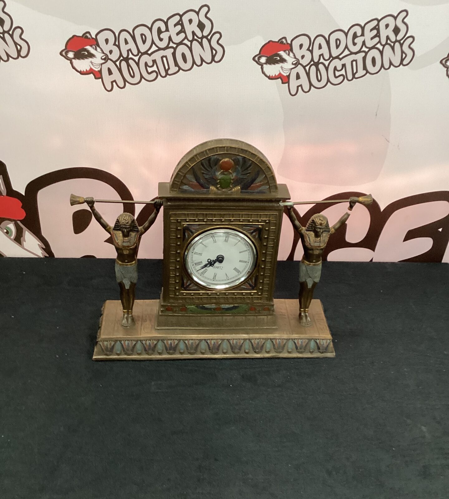 Egyptian Design Quartz Clock