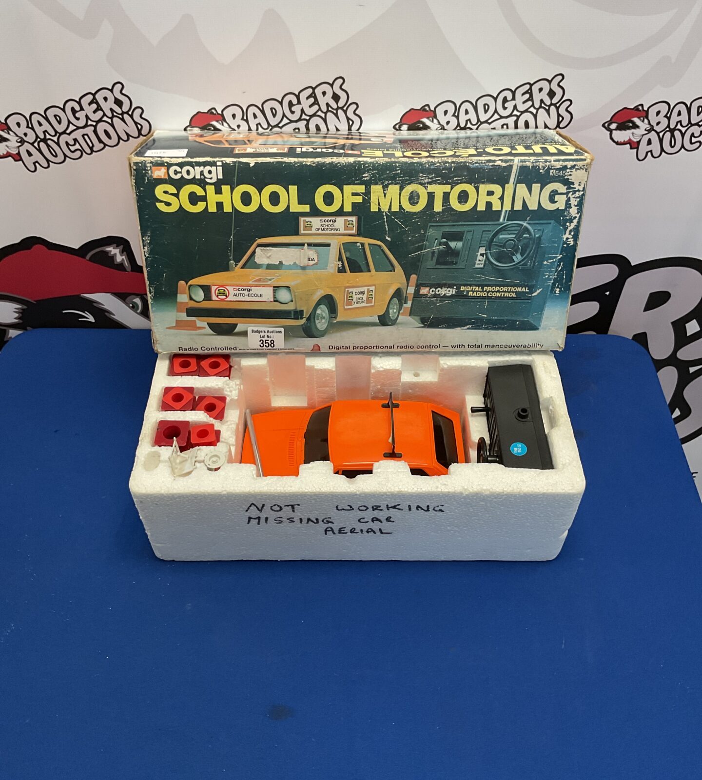 Retro corgi school of motoring radio controlled car