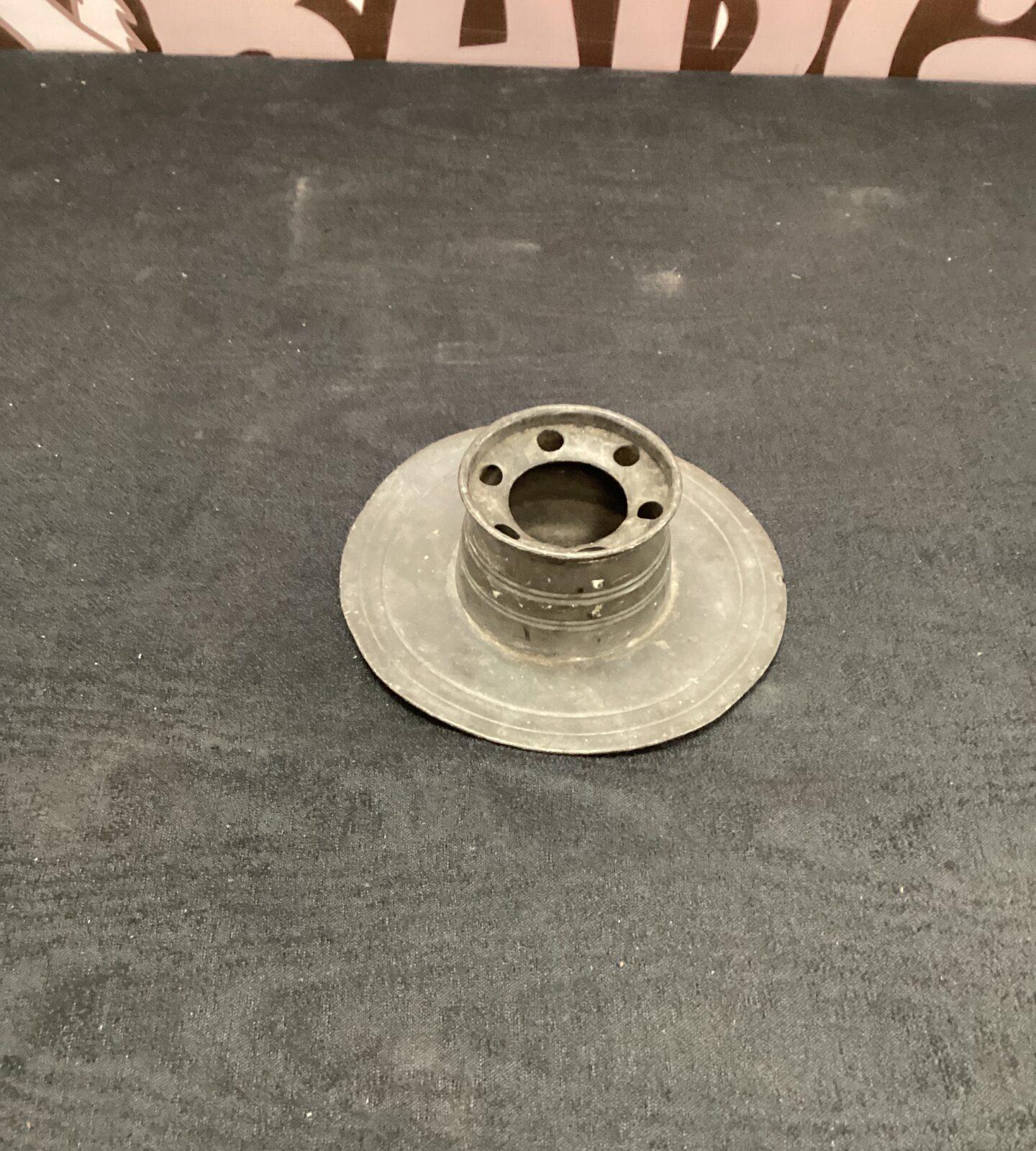 Antique Pewter Ink Well