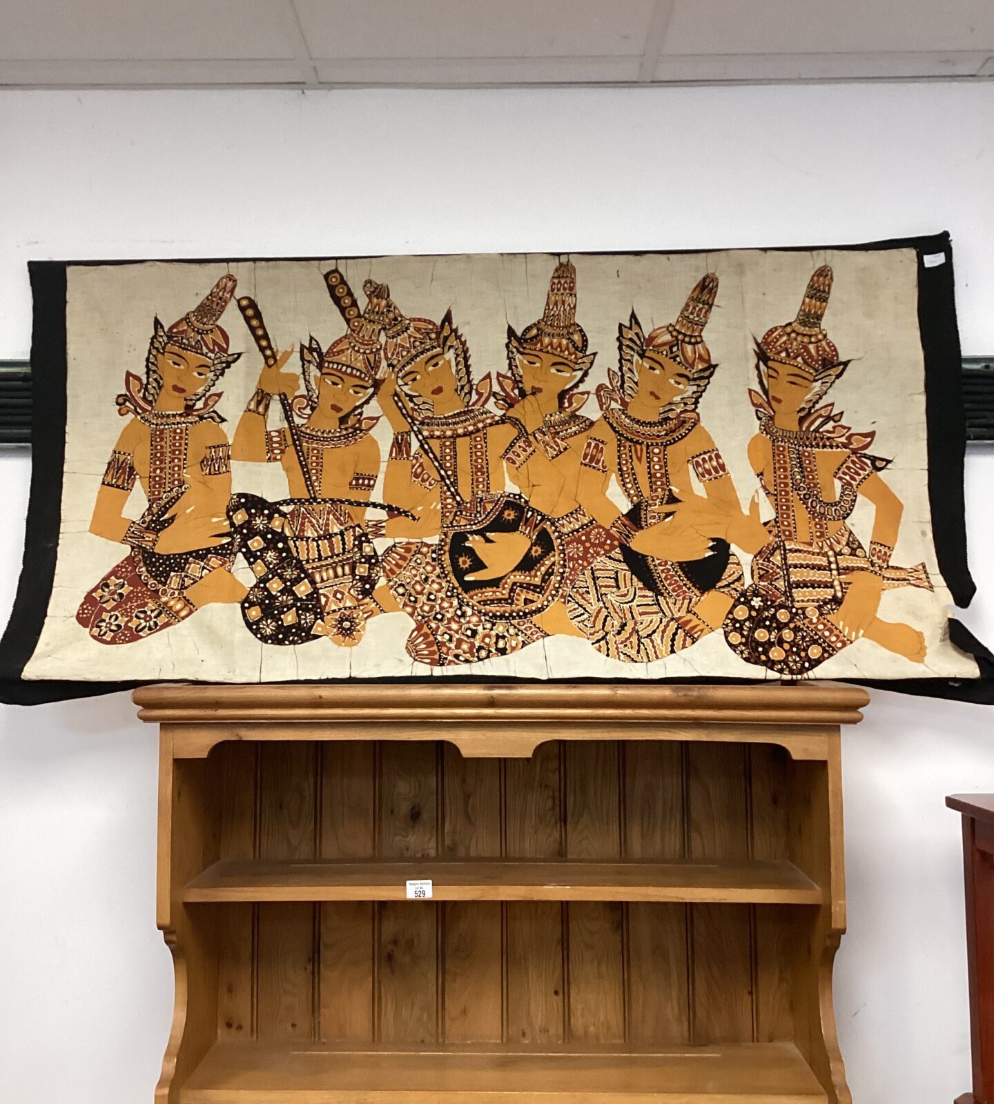 Thai Batik folk art wall hanger