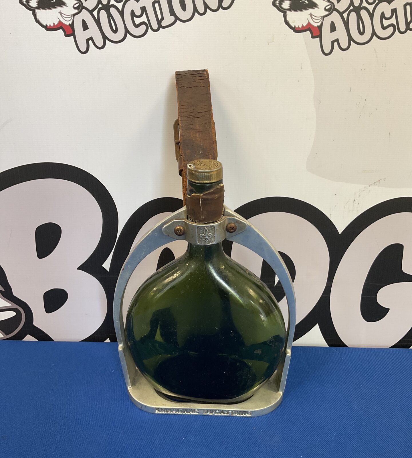 Armagnac ducastaing horse stirrup with bottle
