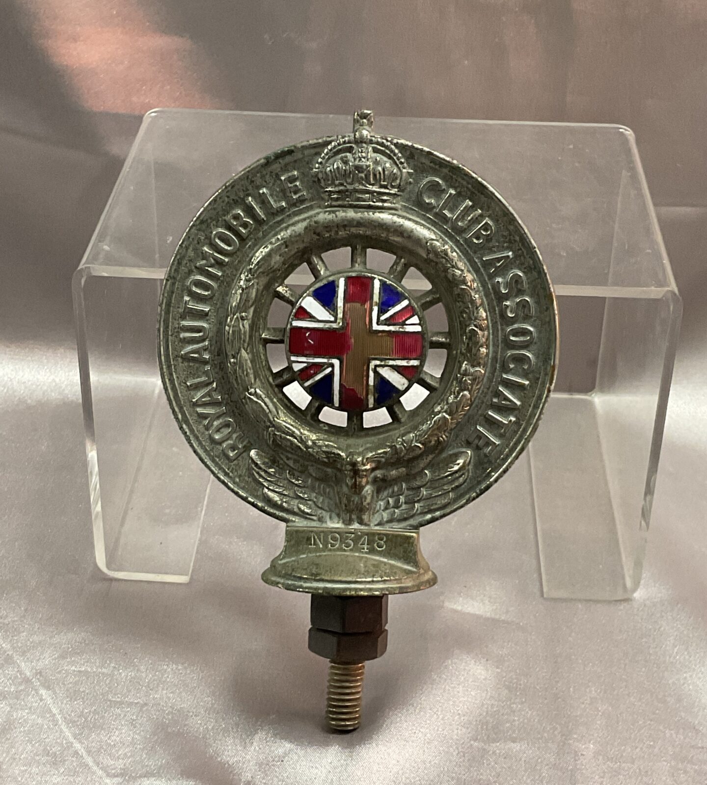 Vintage early R A C badge low number N9548