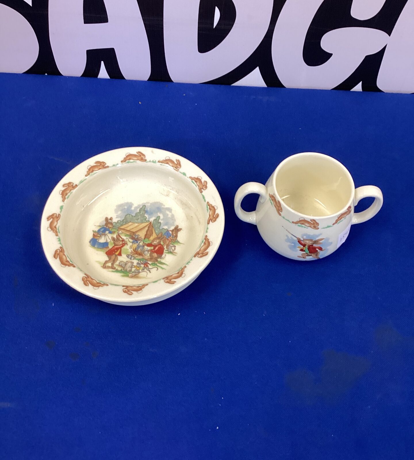 Bunnykins Bowl and Cup
