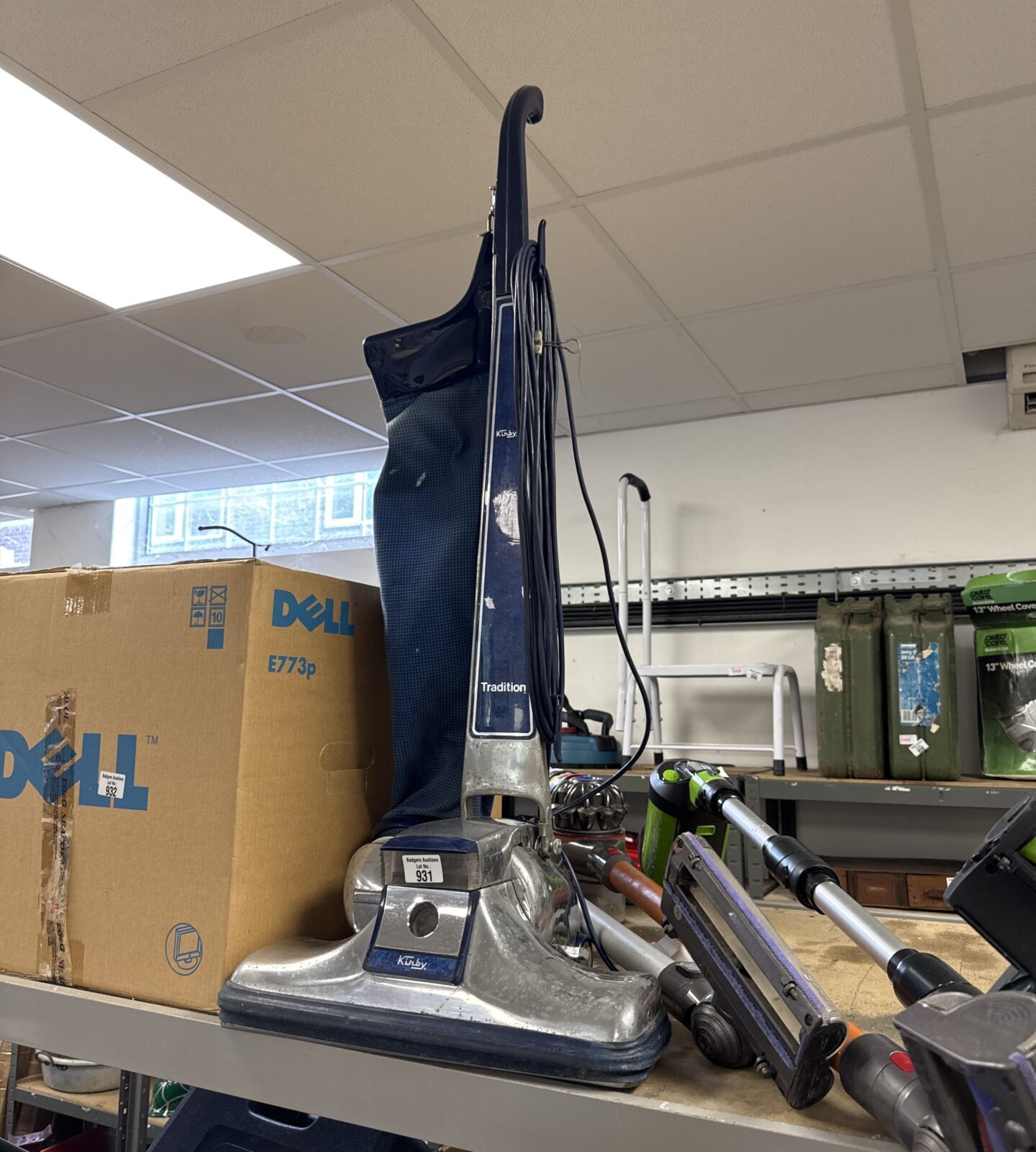 Kirby tradition hoover with box of accessories