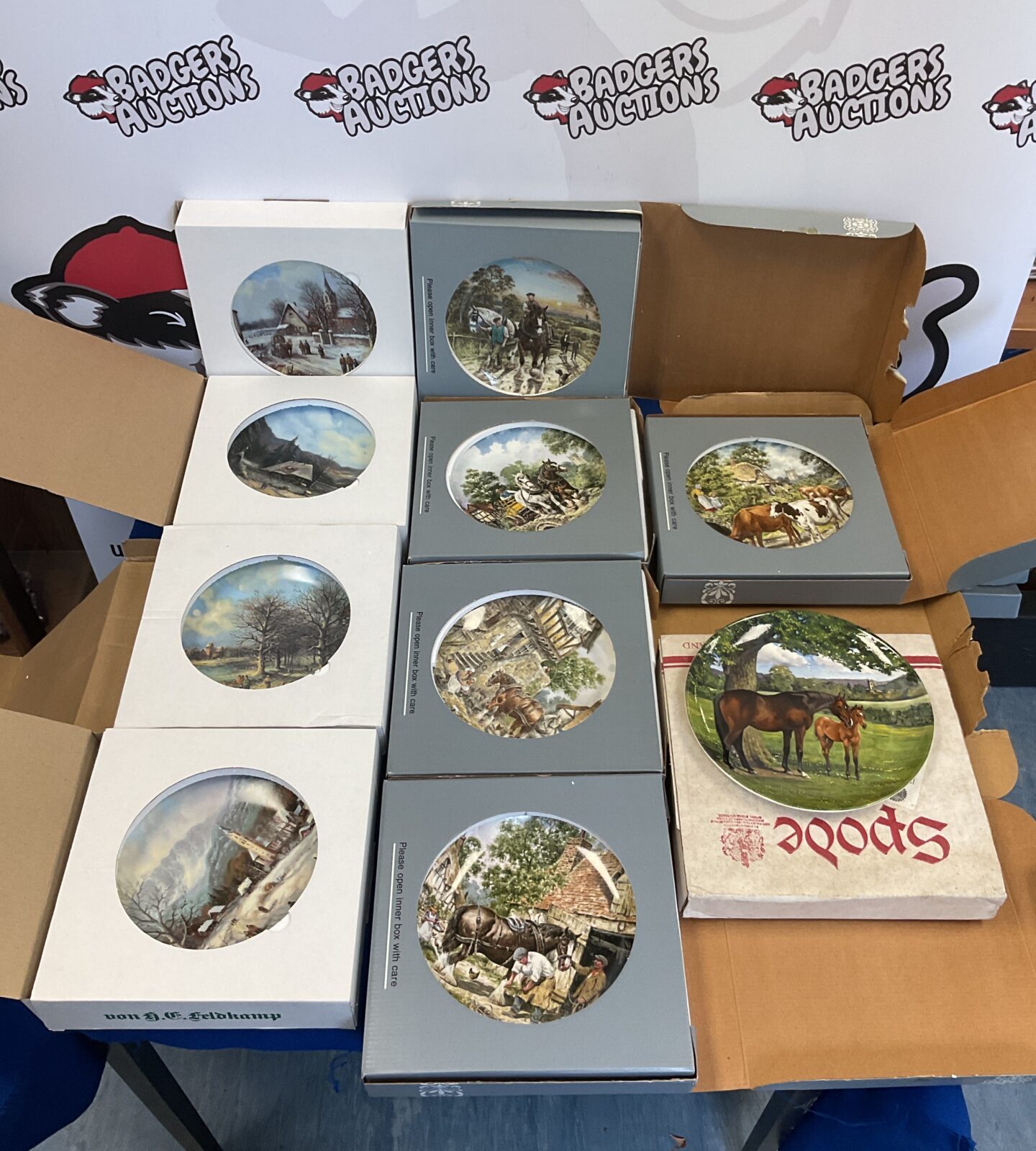 Collection of collectors plates including spode