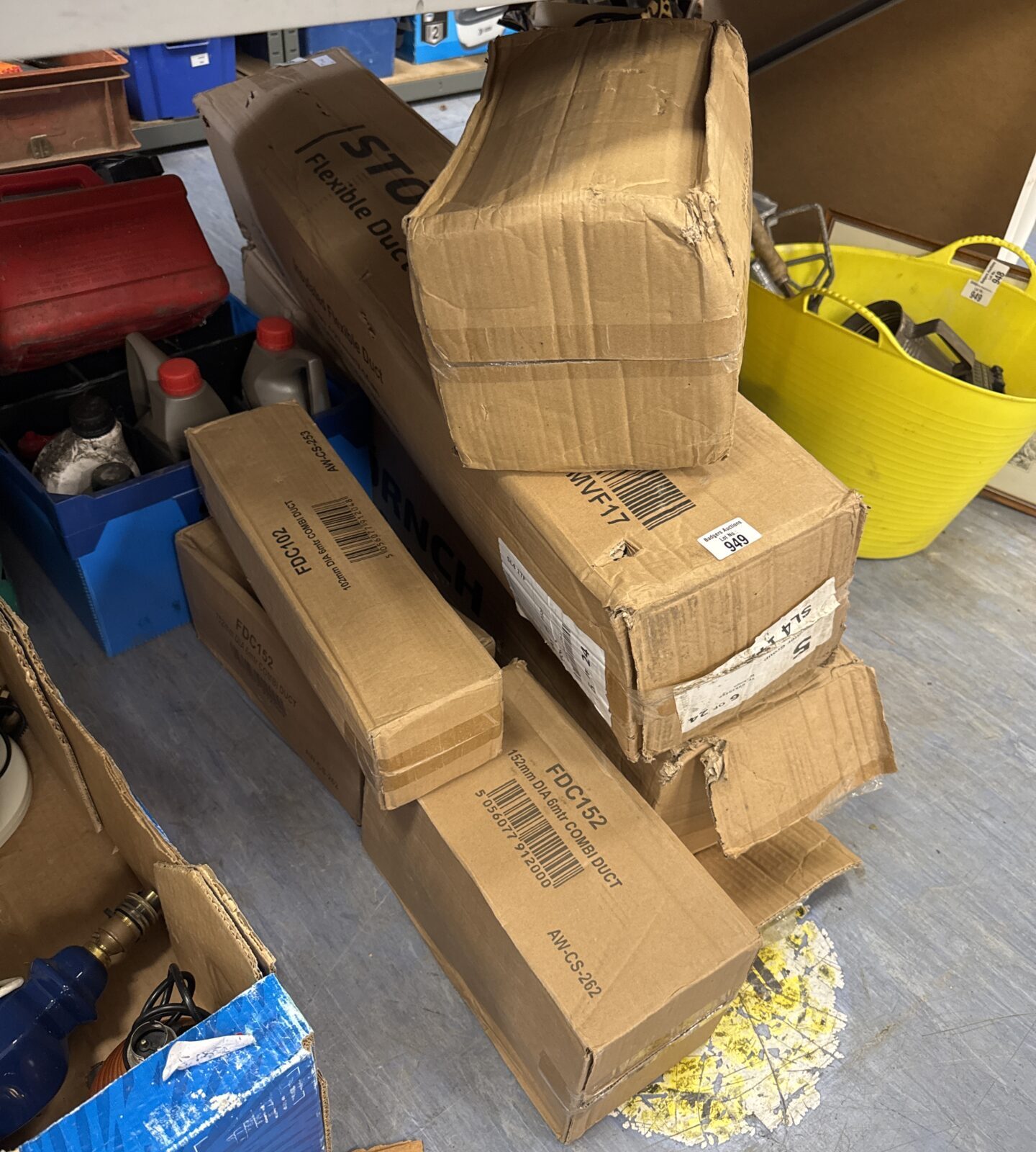 Quantity of combi duct items