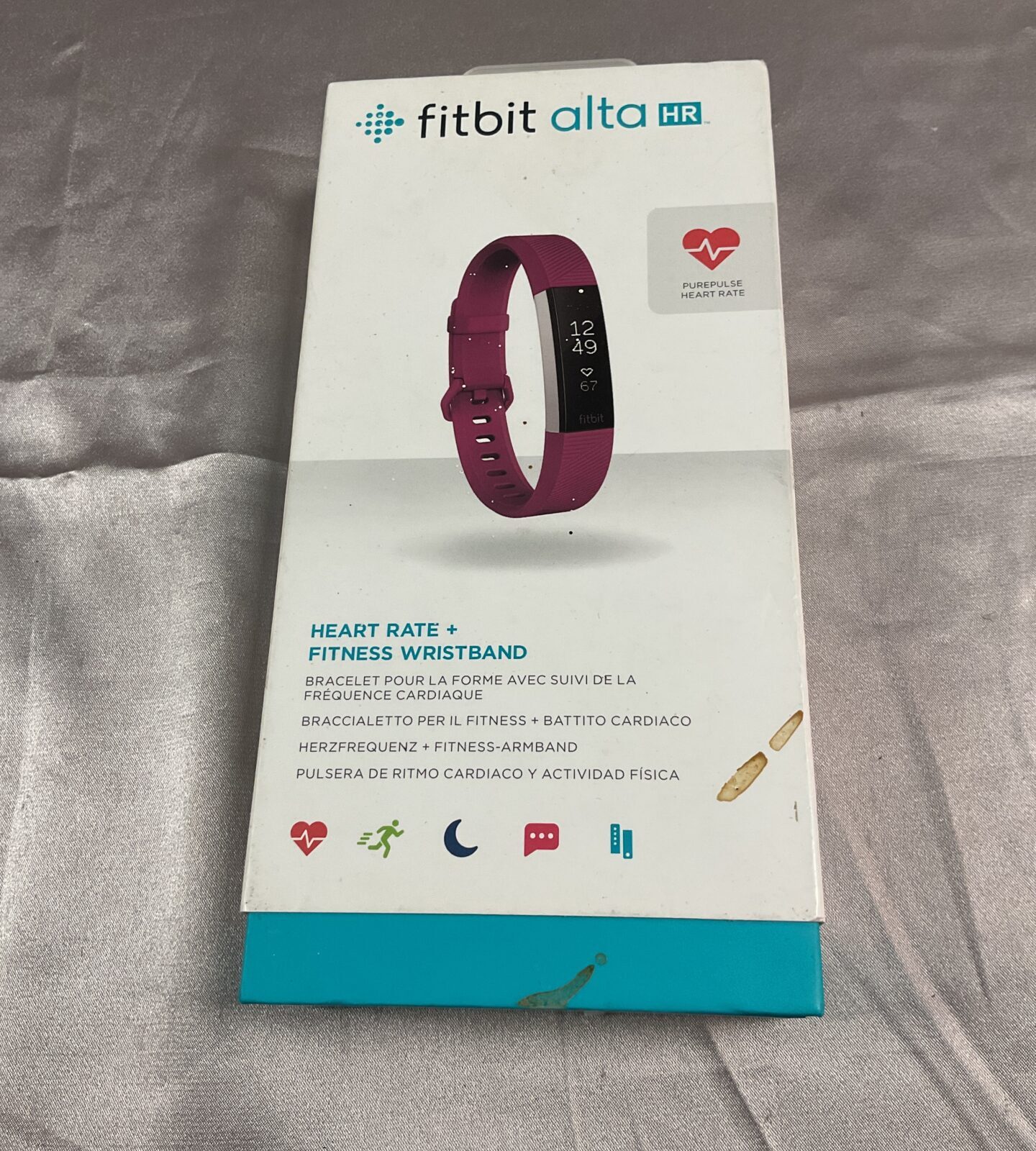 Fitbit alta  heart rate fitness wristband in box