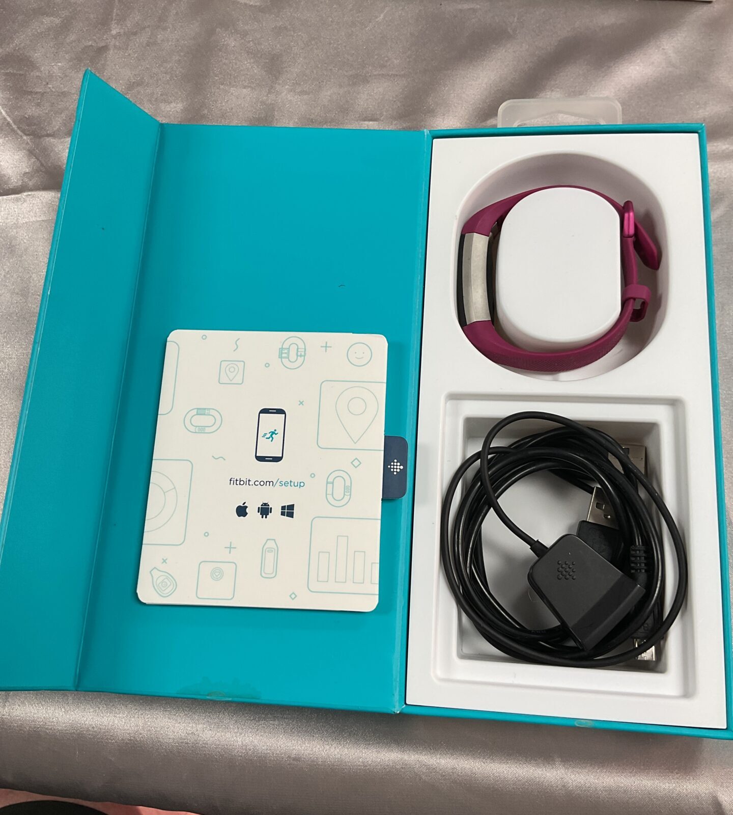 Fitbit alta  heart rate fitness wristband in box - Image 2