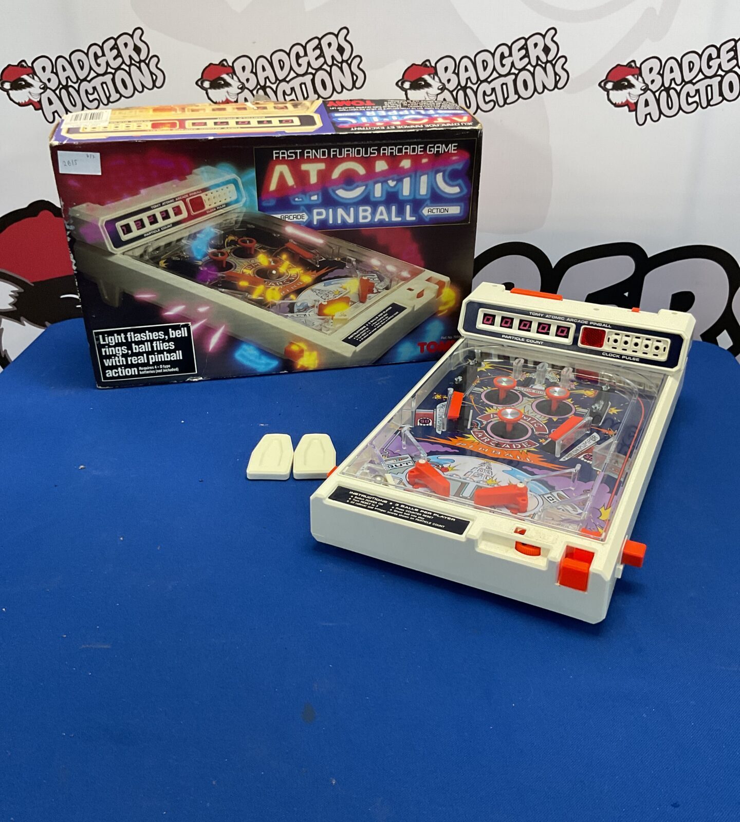 Vintage Tomy Atomic Pinball Fast And Furious Arcade Game