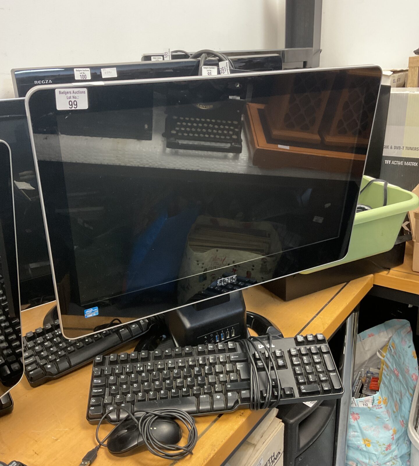 Stone intel I3 all in one computers with keyboards & mice with fresh installs
