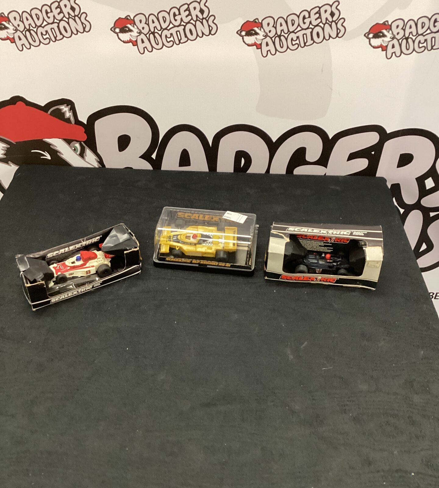 Three Classic Scalextrix Cars inc Renault